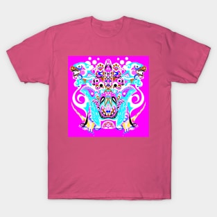 mandala hand in kaiju madness ecopop T-Shirt